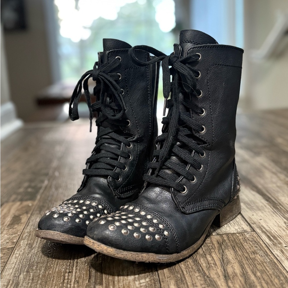 Candie's Black Studded Combat Boots